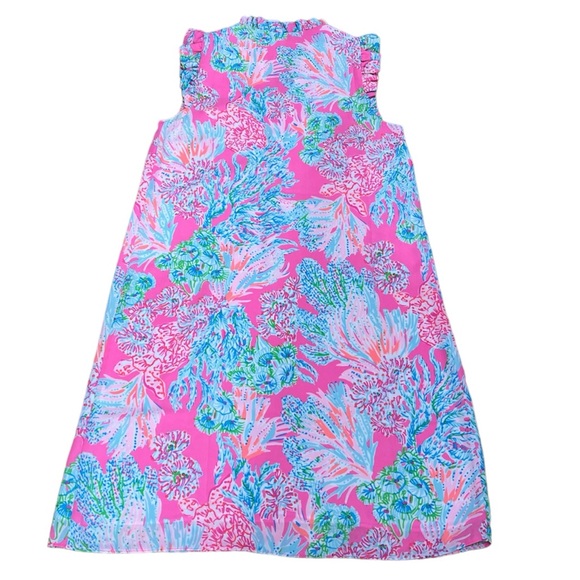 Lilly Pulitzer Cally Soft Shift Dress Prosecco Pink Seaing Things  size 00 - Picture 4 of 6